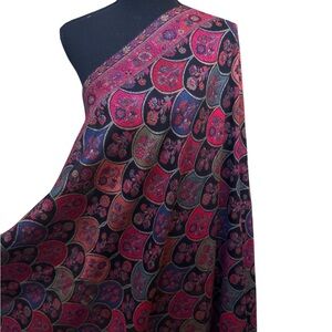 Pure Pashmina Zari Shawl, Gold thread weave,Kashmir Shawl